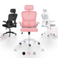 Work Office Chair - Lumber Support, Flip-up Armrest, Adjustable Headrest SITIO - Pink shown for online product comparison