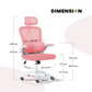 Work Office Chair - Lumber Support Flip-up Armrest