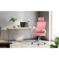 Work Office Chair - Lumber Support, Flip-up Armrest, Adjustable Headrest SITIO - Pink product listing photo