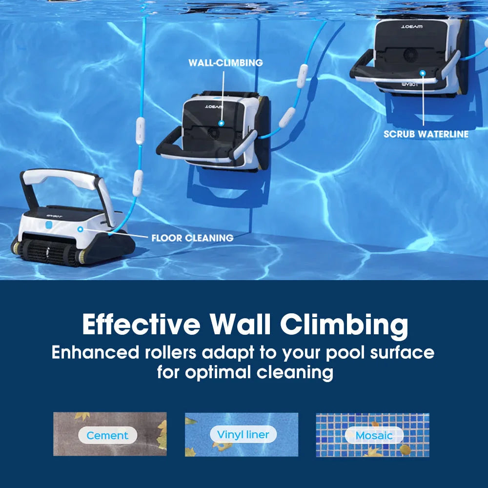 WYBOT Grampus 800 Robotic Pool Cleaner Automatic Vacuum
