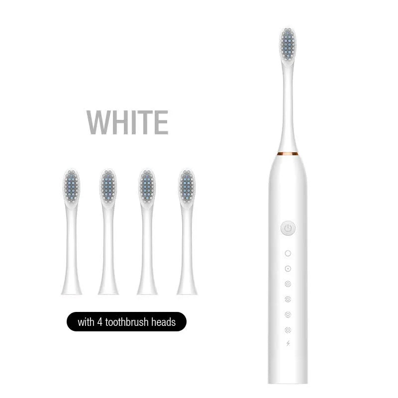 X-3 Sonic Electric Toothbrush 4 Replacement Brush Heads