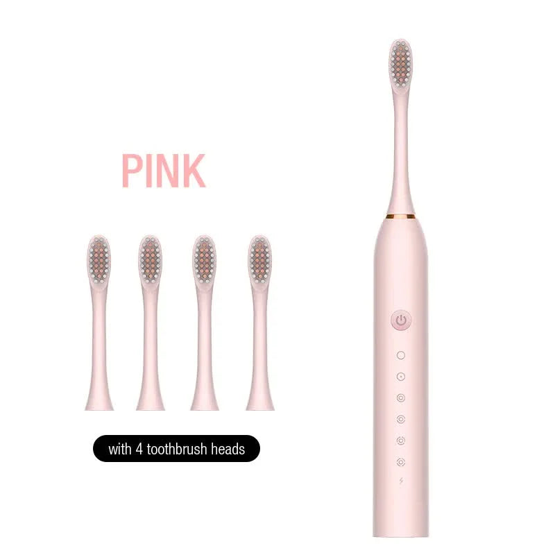 X-3 Sonic Electric Toothbrush 4 Replacement Brush Heads