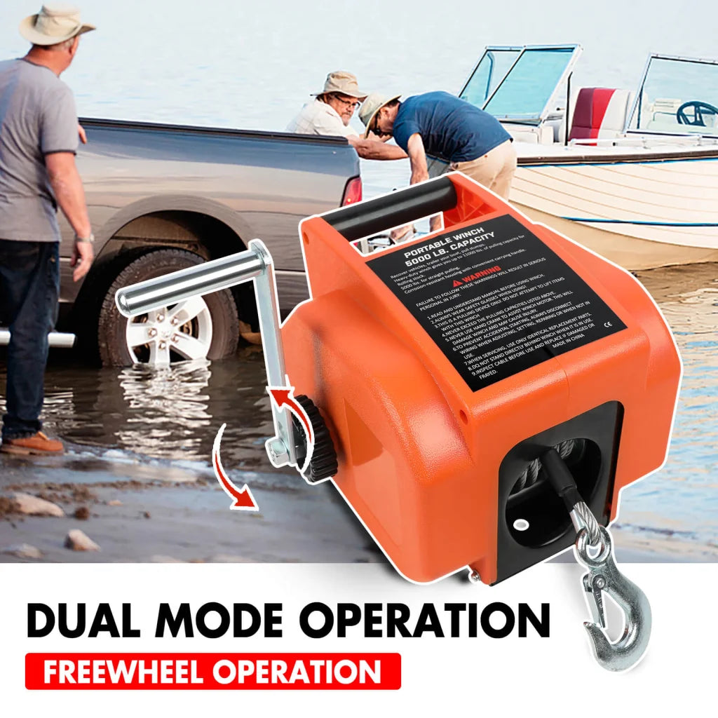 X-BULL 12V Electric Boat Winch 5000LBS Portable Wireless