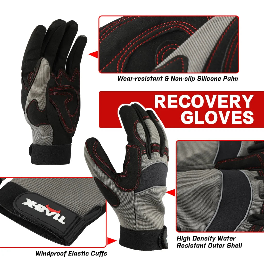 X-BULL 4WD Winch Recovery Kit 12PCS - Recovery Tracks