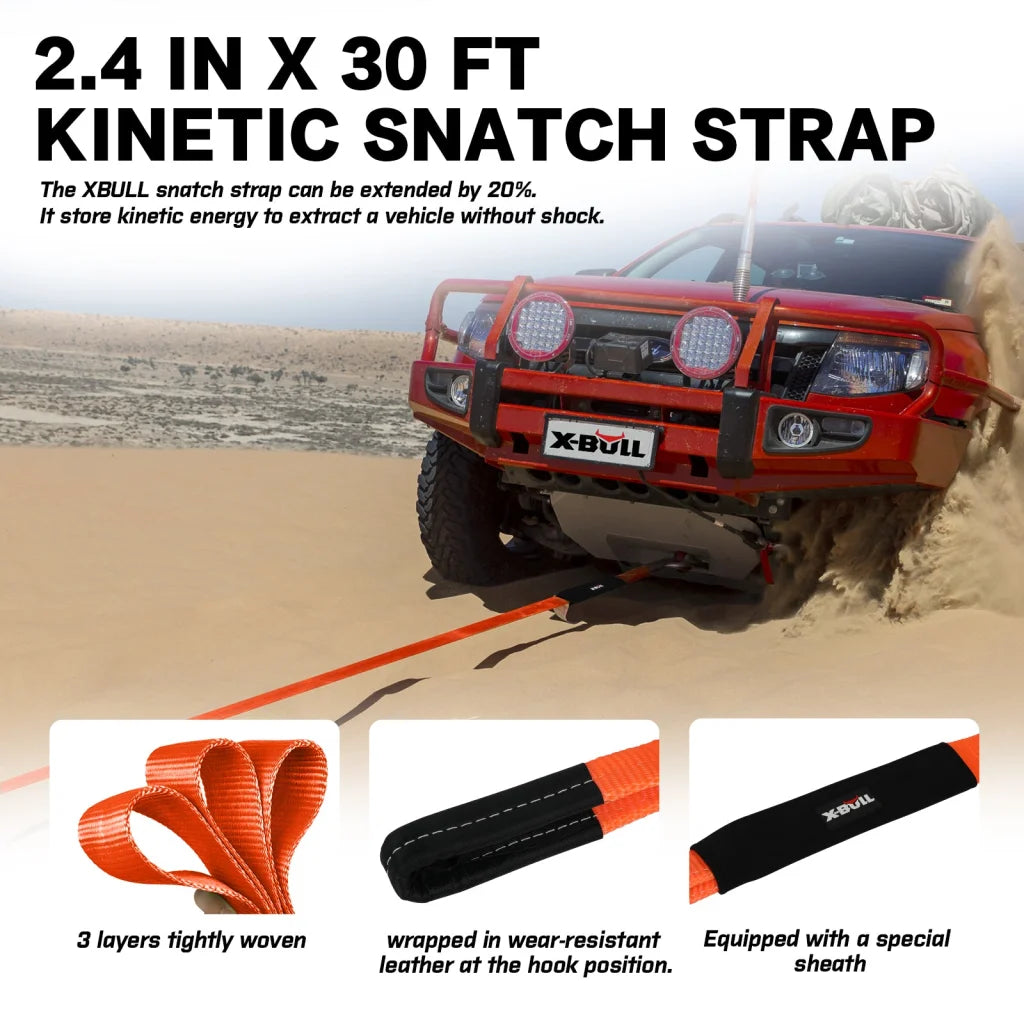 X-BULL 4WD Winch Recovery Kit 12PCS - Recovery Tracks
