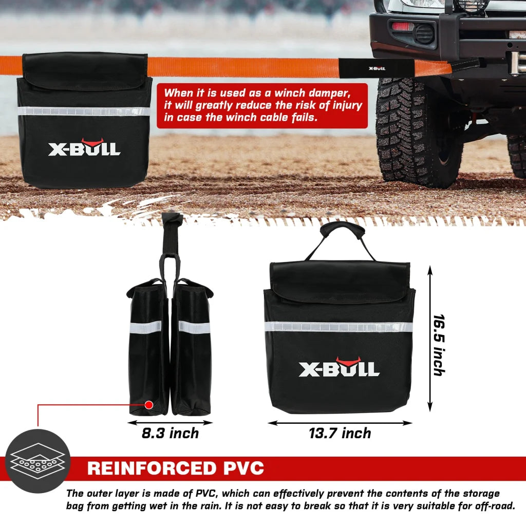 X-BULL 4WD Winch Recovery Kit 12PCS - Recovery Tracks