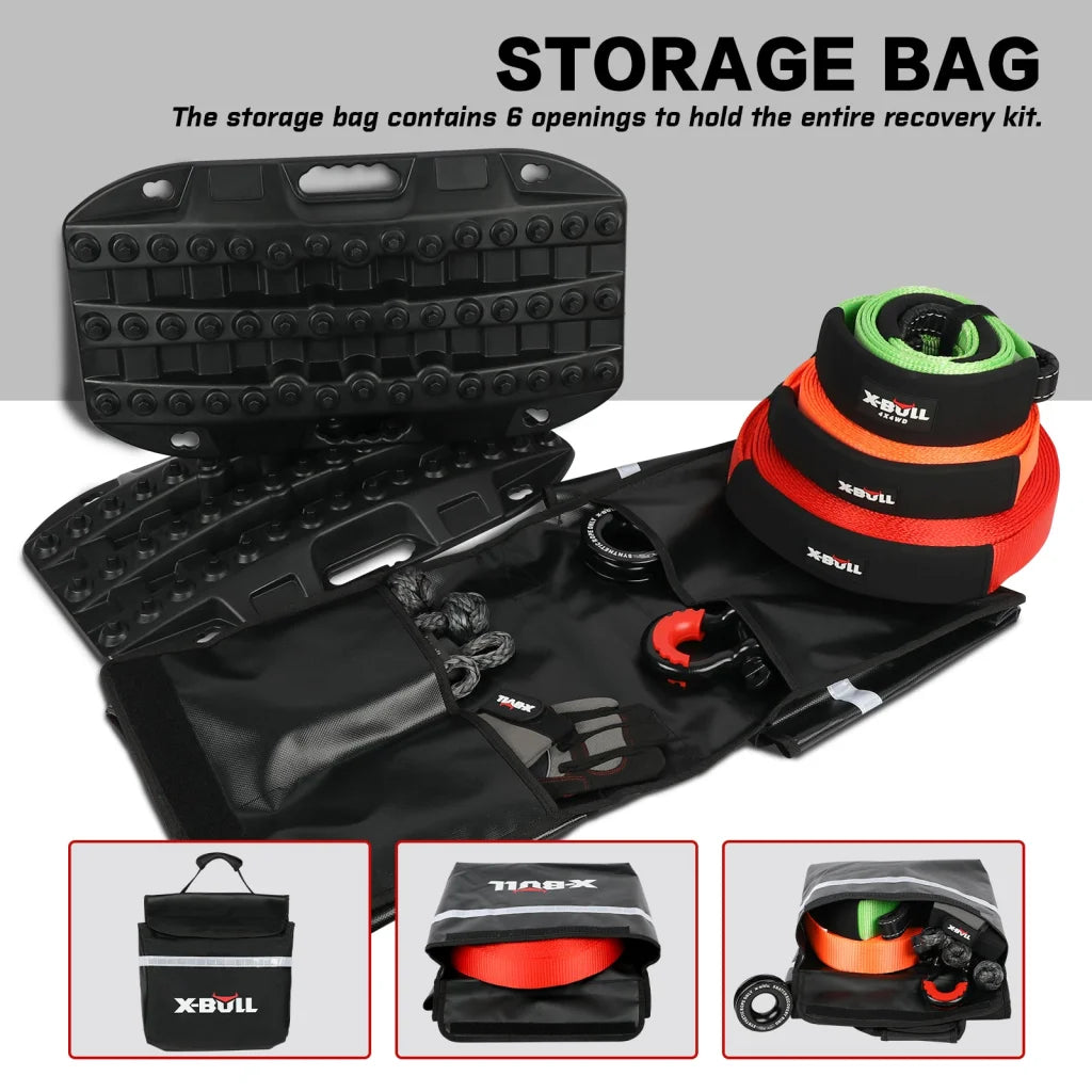 X-BULL 4WD Winch Recovery Kit 12PCS - Recovery Tracks