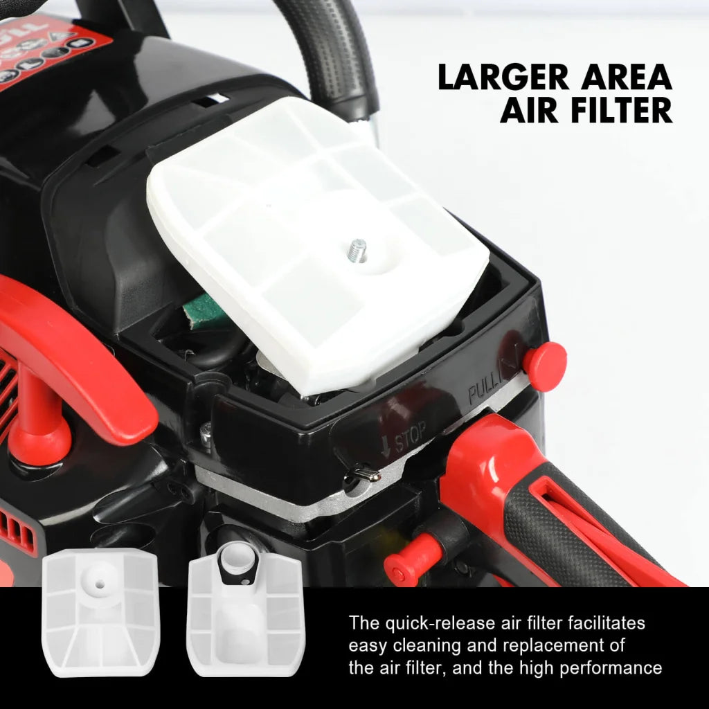 X-BULL 62cc Chainsaw Petrol Commercial 22’’ Bar E-Start