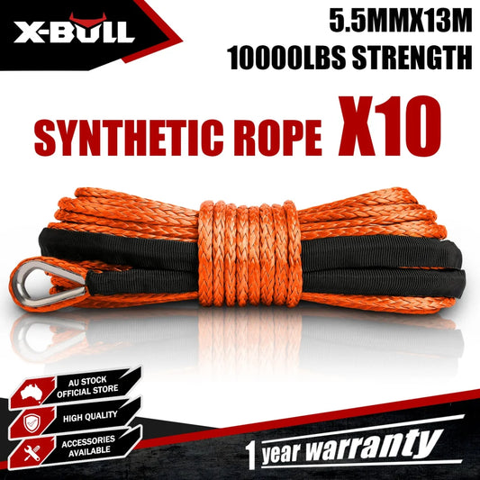 X-BULL Dyneema Synthetic Rope Winch Cable SK75 5.5MM x 13M