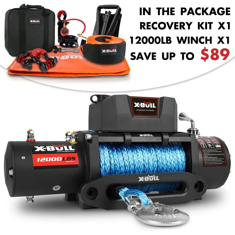 X-BULL Electric Winch 12000LB/5454kg 12V With 4WD Recovery