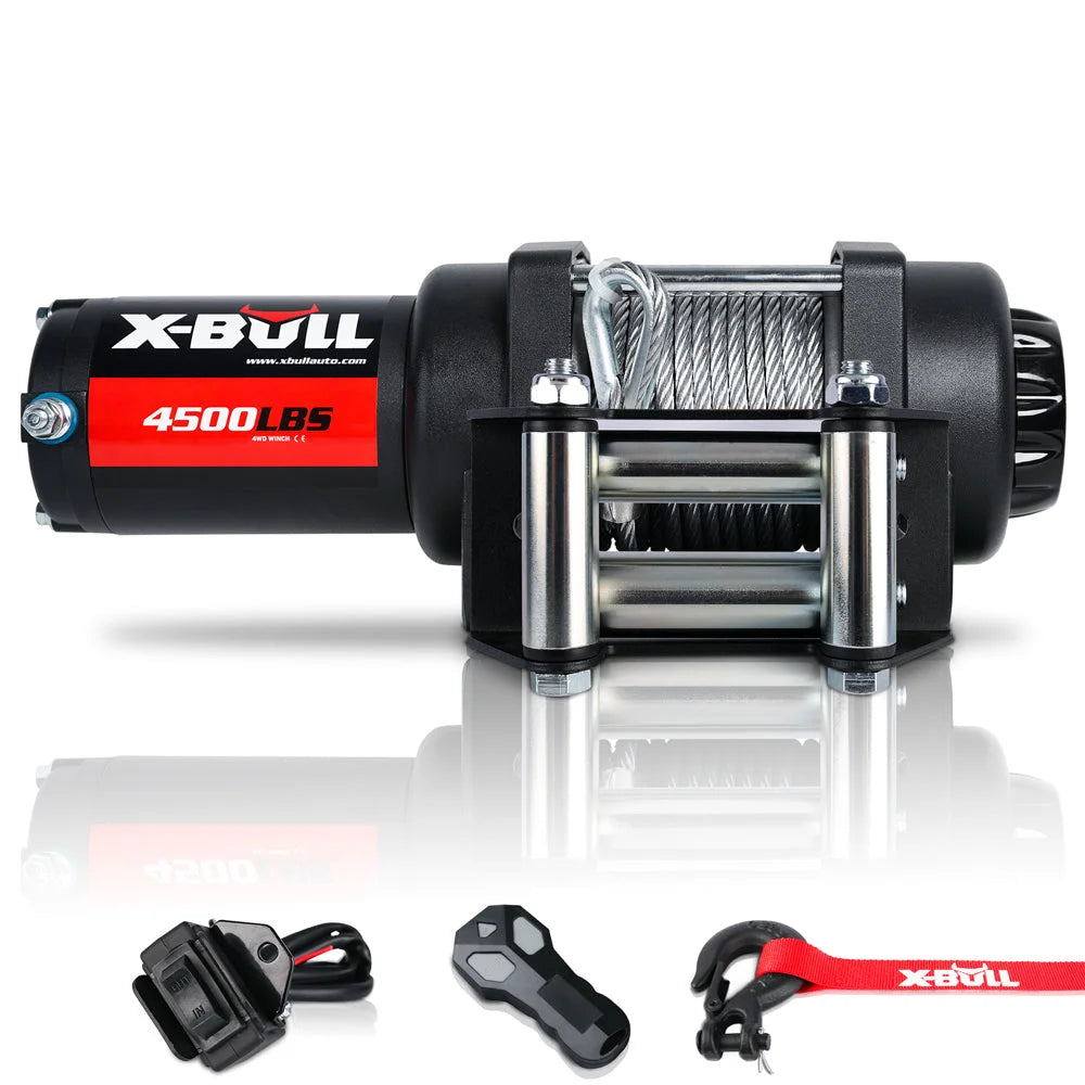 X-BULL Electric Winch 12V 4500LBS Steel Cable Wireless