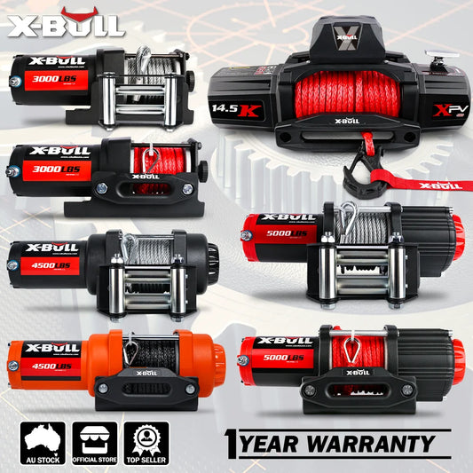 X-BULL Electric Winch 12V 6000LBS Synthetic Rope Wireless