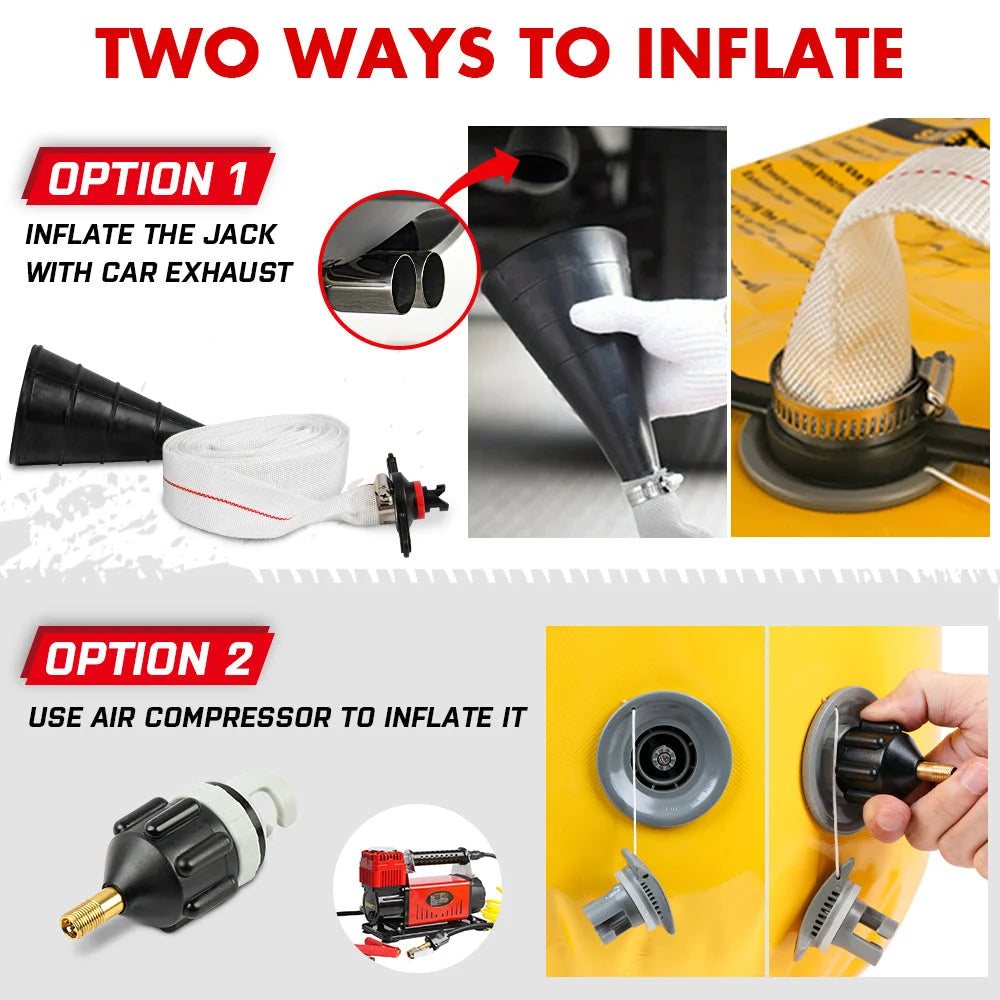 X-BULL Exhaust Jack Recovery Jack Air Bag Multi Layer Truck