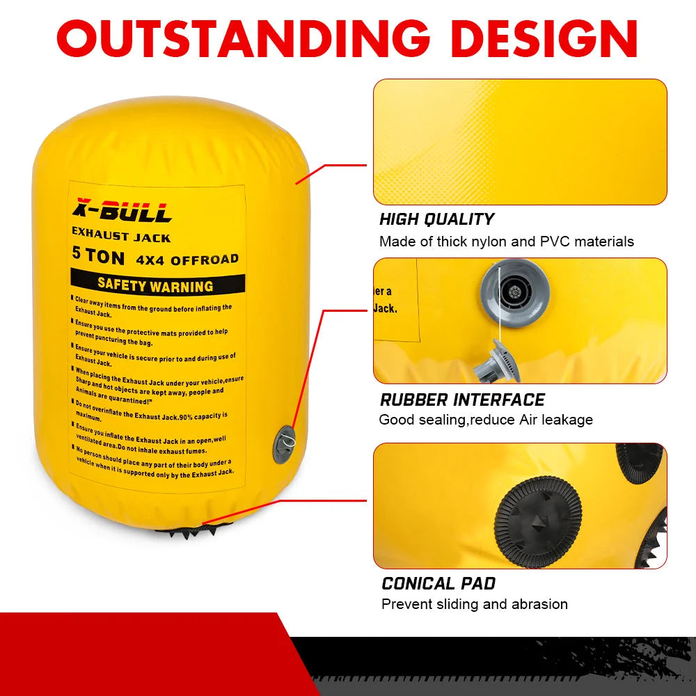 X-BULL Exhaust Jack Recovery Jack Air Bag Multi Layer Truck