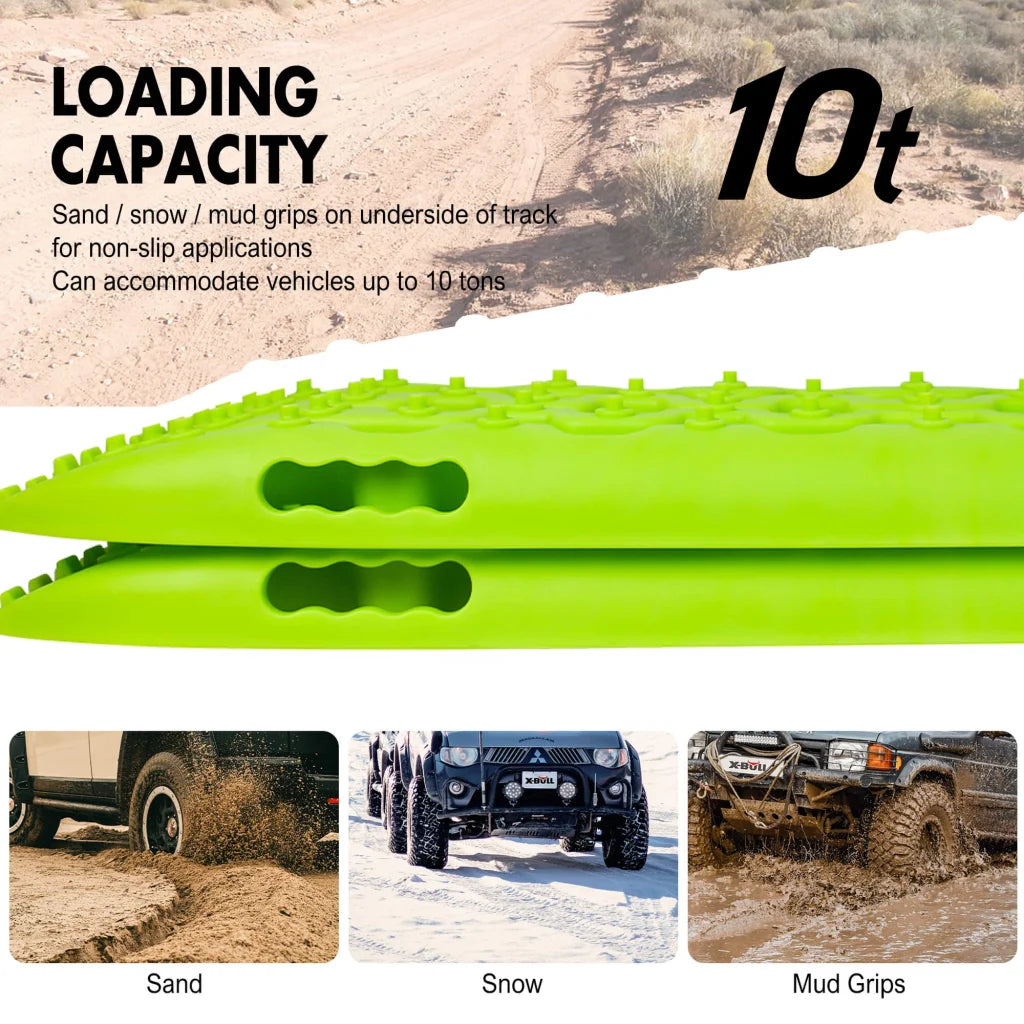 X-BULL Recovery Tracks Boards 10T 4PCS 2Pairs Truck Snow