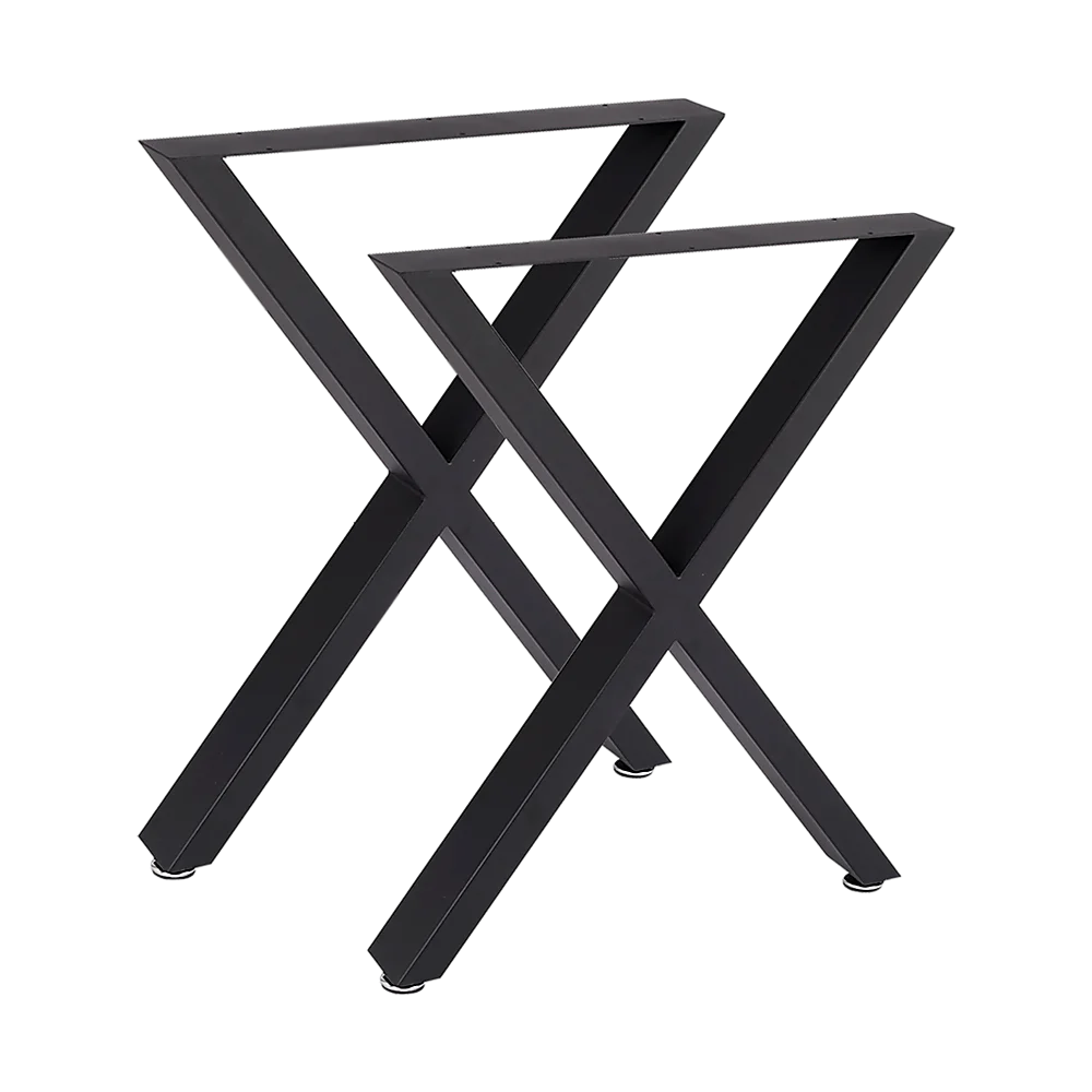 X-Shaped Table Bench Desk Legs Retro Industrial Design