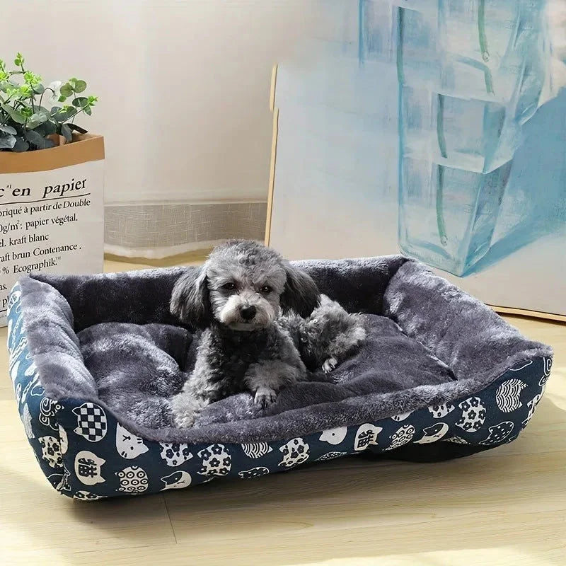 XL Blue Pet Dog Bed Sofa Mat for All Sizes - Pet Care > Dog