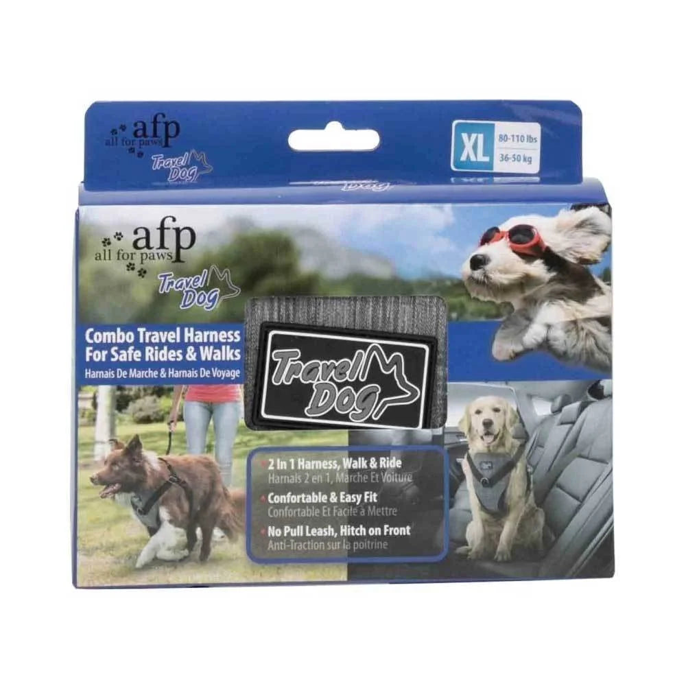 XL Dog Harness 2 in 1 Combo - Car Travel Rides + Walks