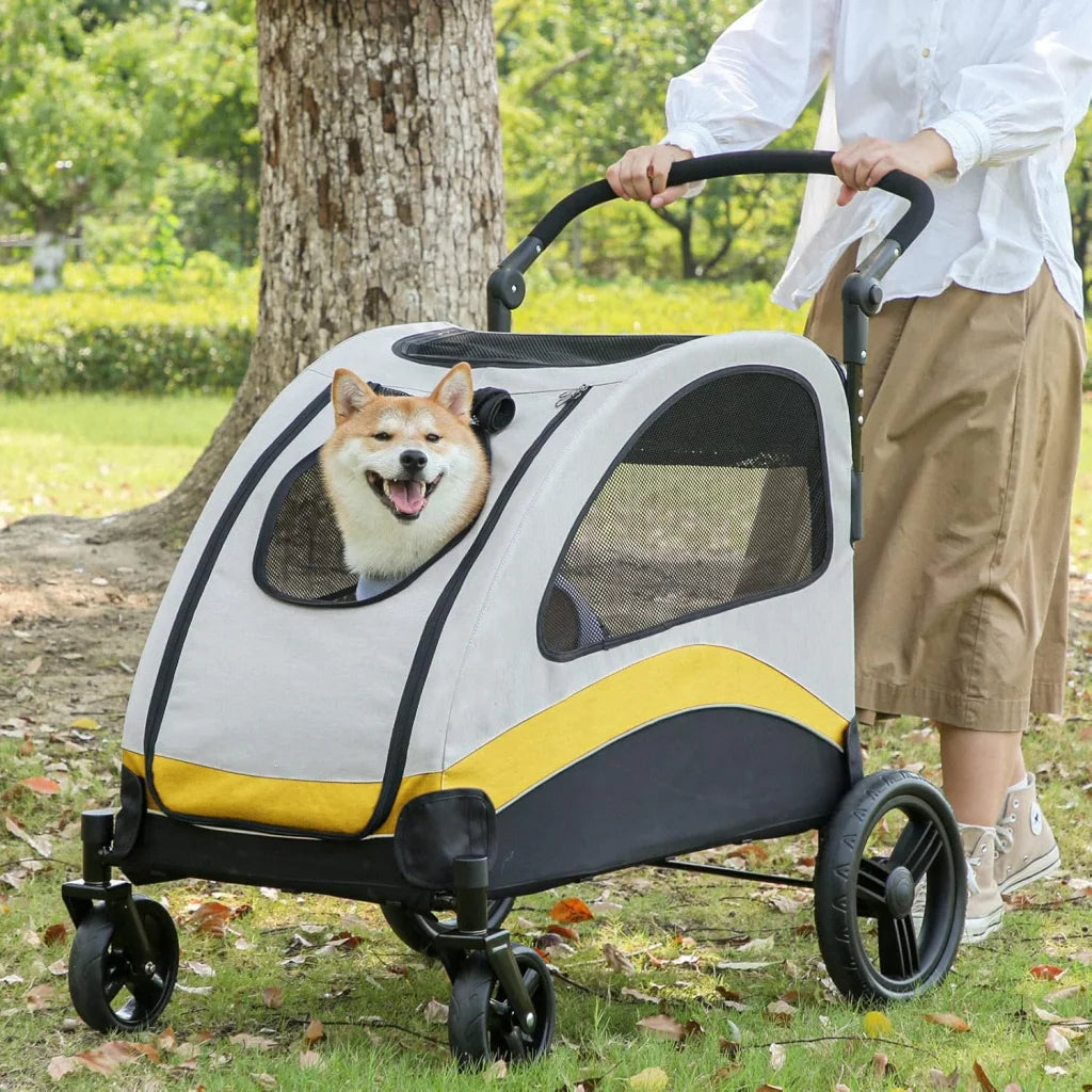 Cart with xl dog stroller pet pushchair