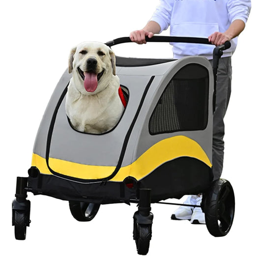 Cart with xl dog stroller pet