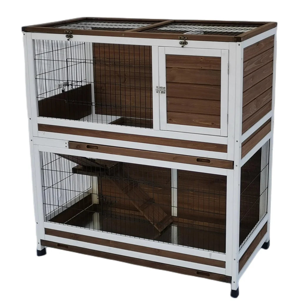XL Double Storey Rabbit Hutch Guinea Pig Ferret Cat Cage