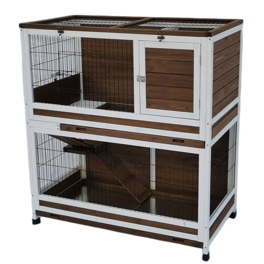 XL Double Storey Rabbit Hutch Guinea Pig Ferret Cat Cage