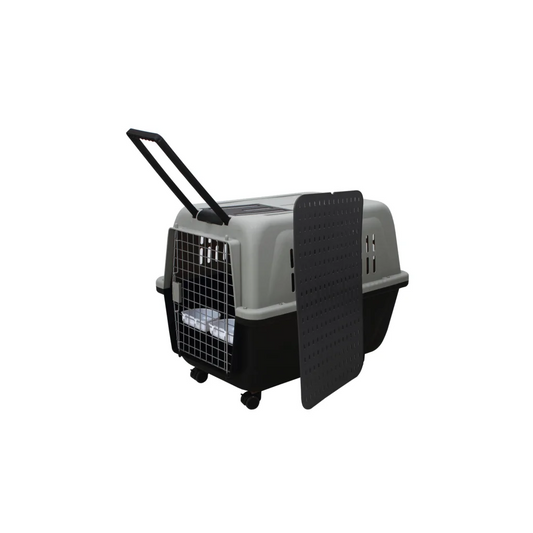 XL Plastic Kennel Pet Carrier Dog Cat Cage Crate - Handle &