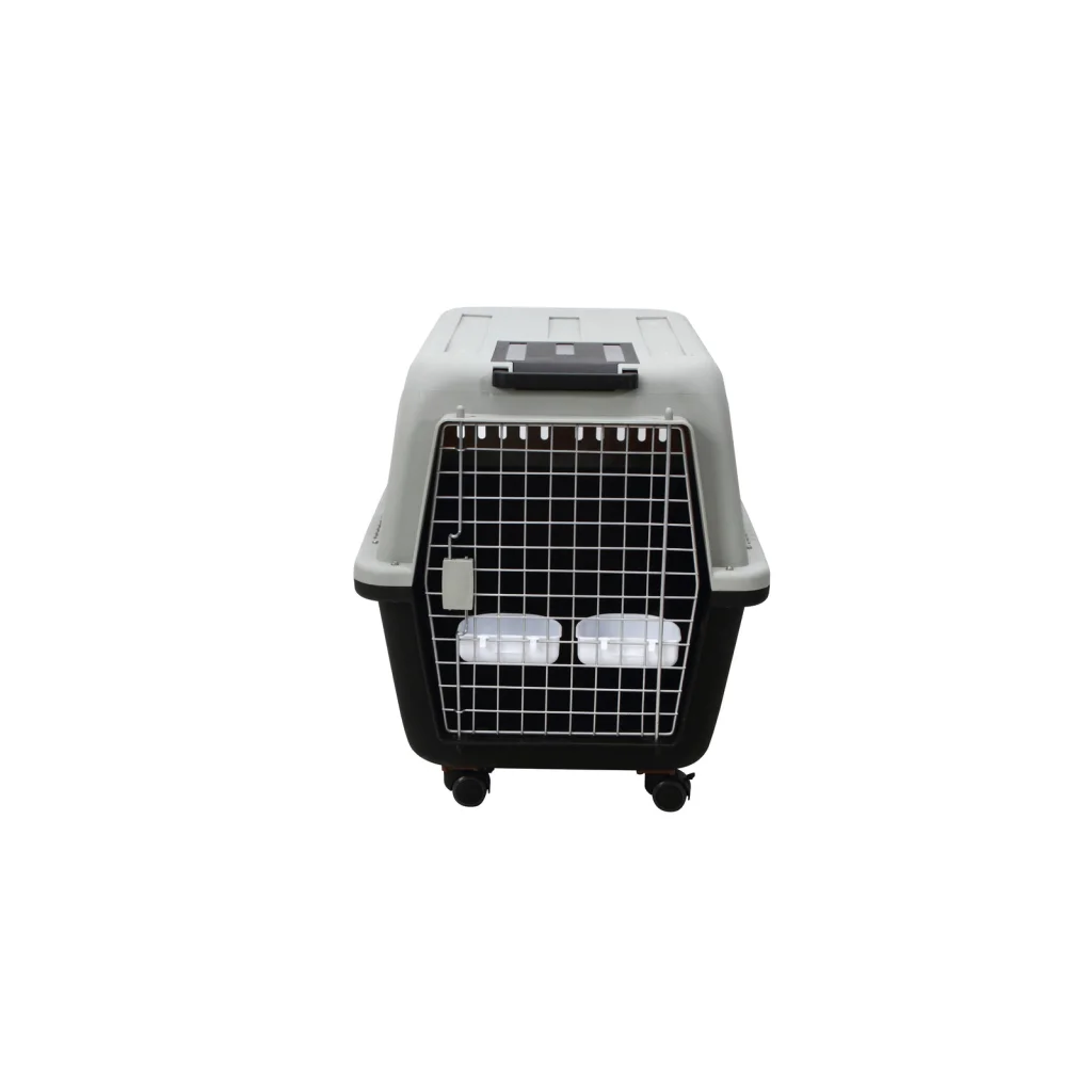 XL Plastic Kennel Pet Carrier Dog Cat Cage Crate - Handle &