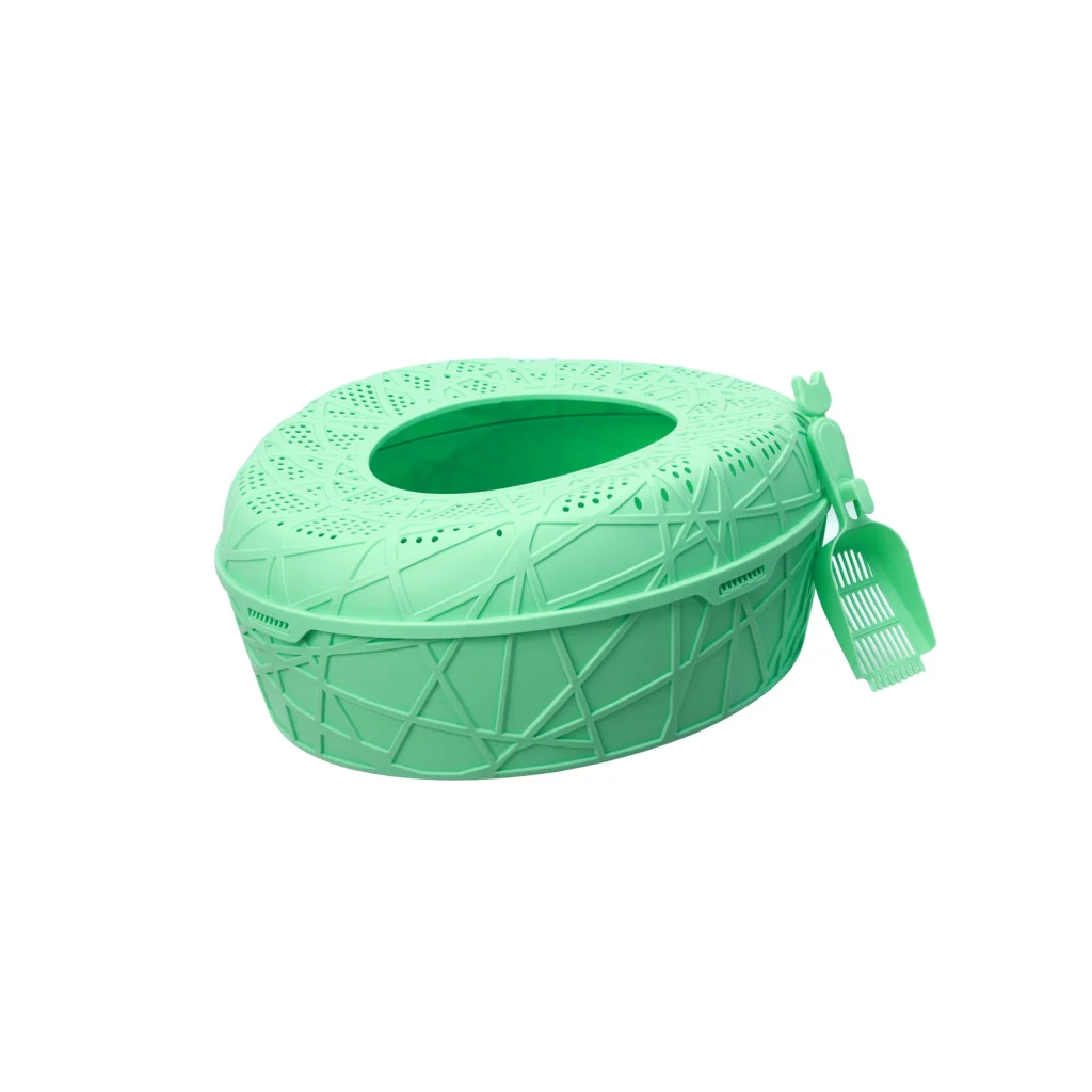 XL Portable Cat Toilet Litter Box Tray House with Scoop