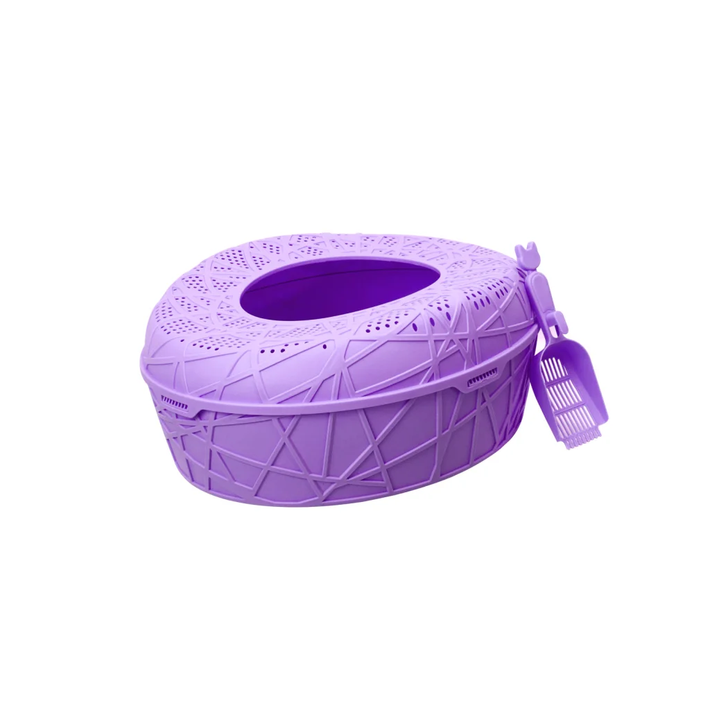 XL Portable Cat Toilet Litter Box Tray House with Scoop