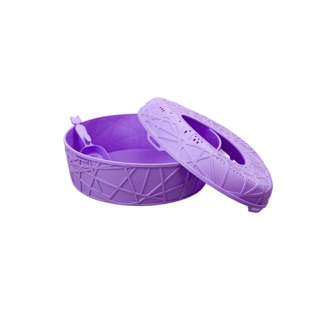 XL Portable Cat Toilet Litter Box Tray House with Scoop