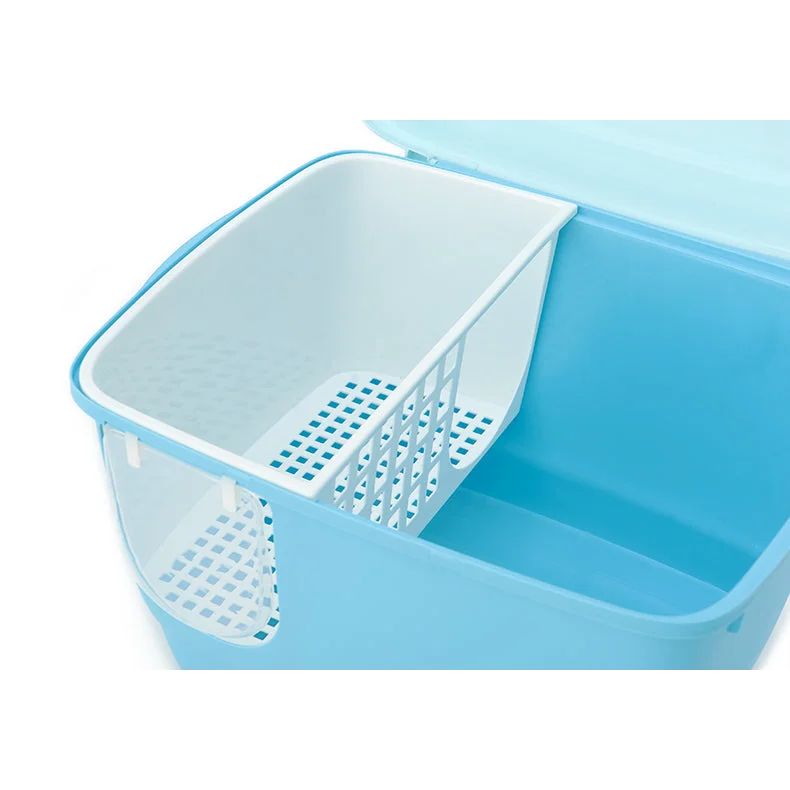 XL Portable Hooded Cat Toilet Litter Box Tray House