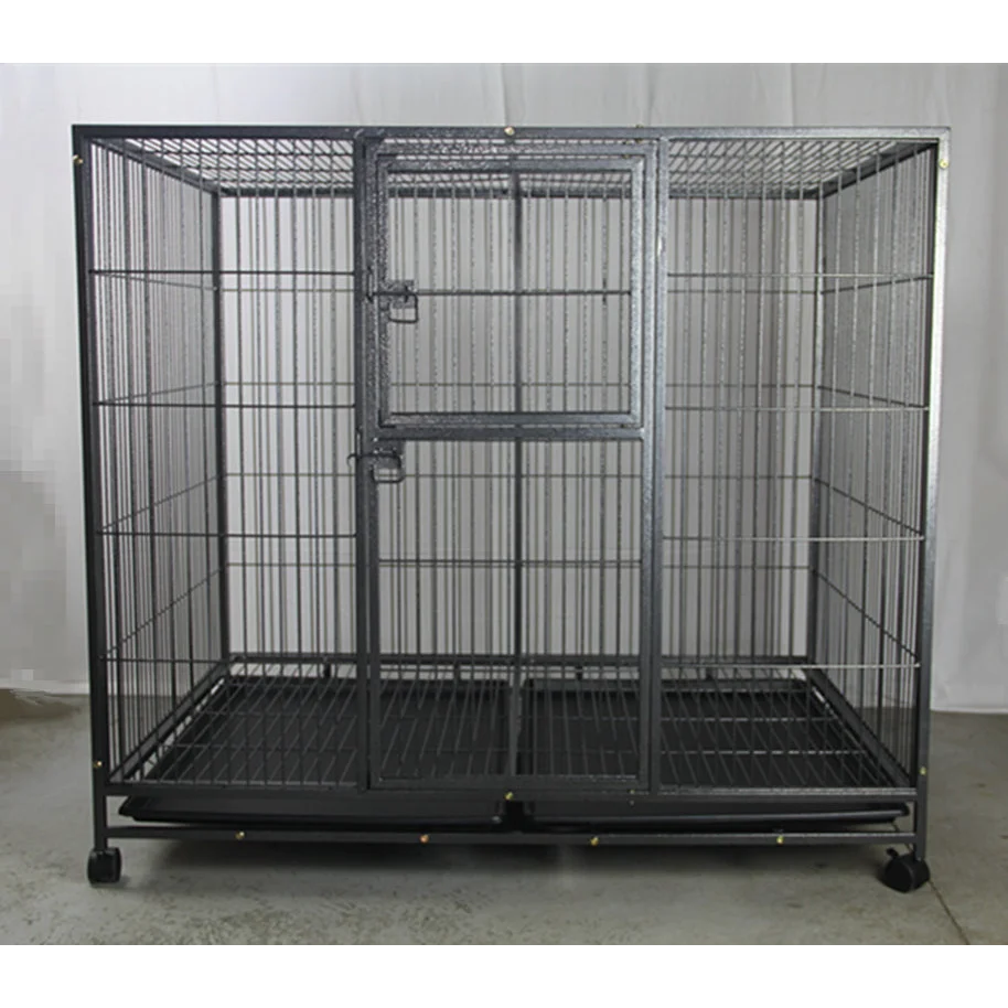 XXL Pet Dog Cat Parrot Cage Metal Crate Kennel Portable
