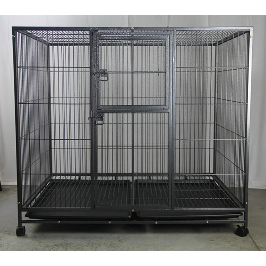 XXL Pet Dog Cat Parrot Cage Metal Crate Kennel Portable