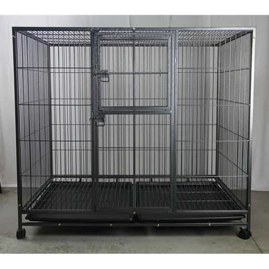 XXL Pet Dog Cat Parrot Cage Metal Crate Kennel Portable