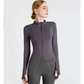 XXL Purple High-Stretch Slim Fit Yoga Jacket - Full Zip