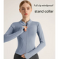 XXL Purple High-Stretch Slim Fit Yoga Jacket - Full Zip