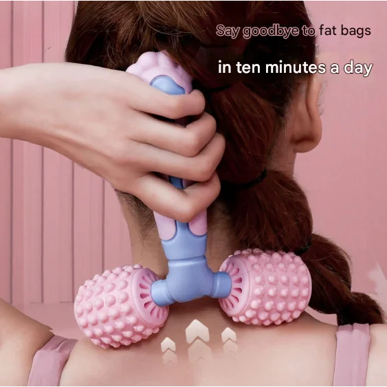 Y-Shaped Dual Roller Massager for Deep Tissue Muscle Relief