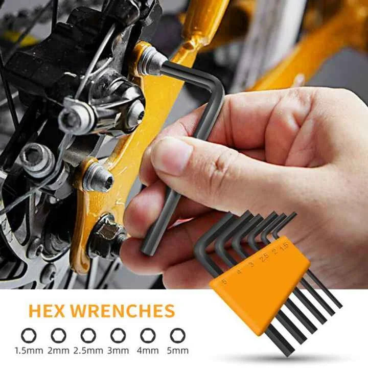 Yellow 24-Piece Household Tool Set Complete Home Repair Kit