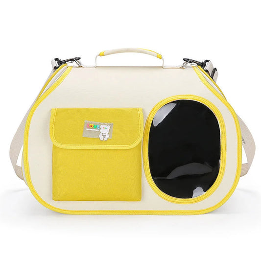 Yellow Colors Pet Carrier Backpack Breathable Cat Carrier