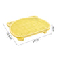 Yellow Elevated Cat Litter Trapping Mat - Dual-Layer