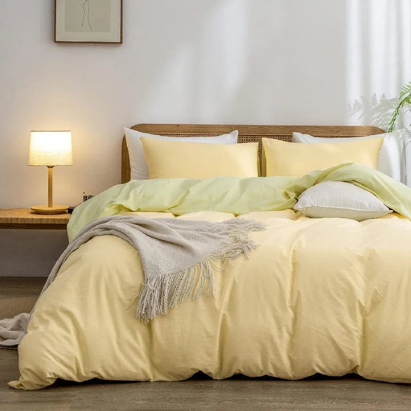 Yellow-green 1.8m (Duvet Cover 180*220cm) Luxurious Soft