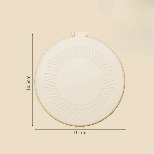 Yellow LED Travel Makeup Mirror - Rechargeable Compact