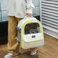 Yellow Pet Carrier Backpack - Space Capsule Design for Cats