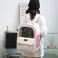 Yellow Pet Carrier Backpack - Space Capsule Design for Cats