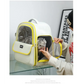 Yellow Pet Carrier Backpack - Space Capsule Design for Cats