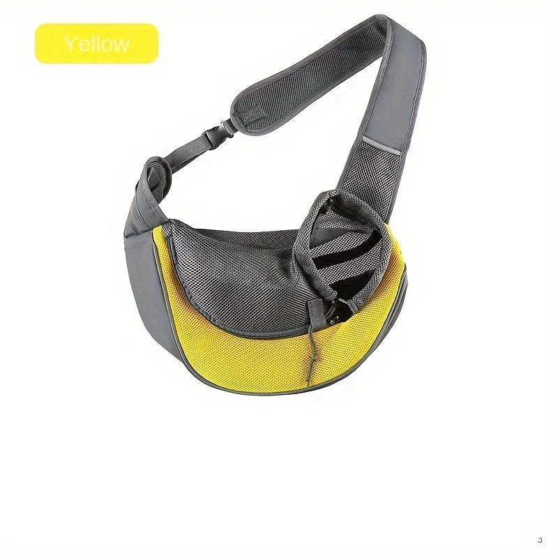 Yellow Portable Oxford Fabric Pet Carrier for Cats