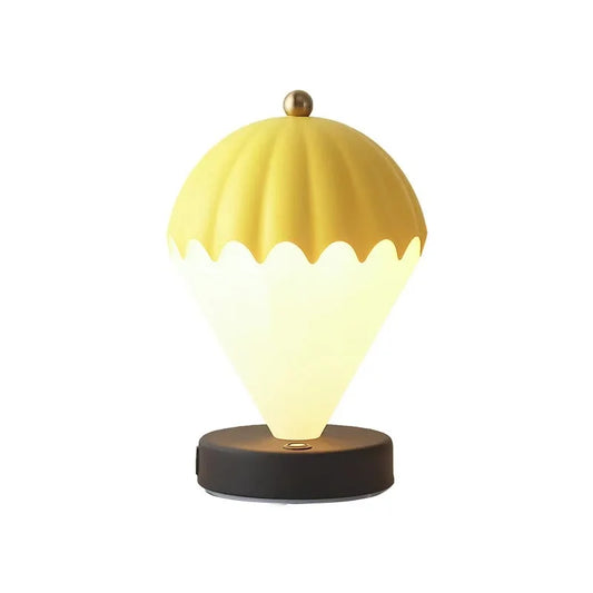 Yellow Rechargeable Hot Air Balloon LED Touch Lamp