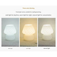 Yellow Retro Swirl Glass Mushroom Table Lamp - USB Powered