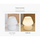 Yellow Retro Swirl Glass Mushroom Table Lamp - USB Powered
